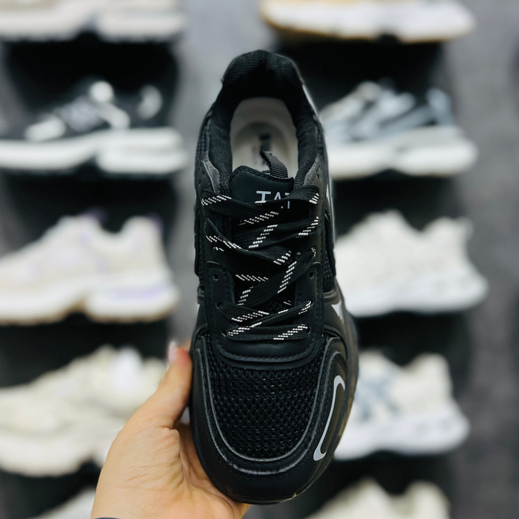 کتونی وارداتی K.Shoes زنانه نقرهای مشکی سفید - تصویر 4