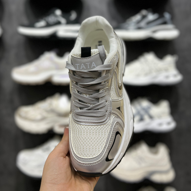 کتونی وارداتی K.Shoes زنانه نقرهای مشکی سفید - تصویر 8