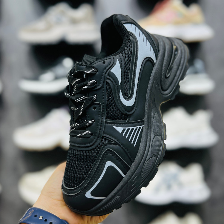 کتونی وارداتی K.Shoes زنانه نقرهای مشکی سفید - تصویر 12
