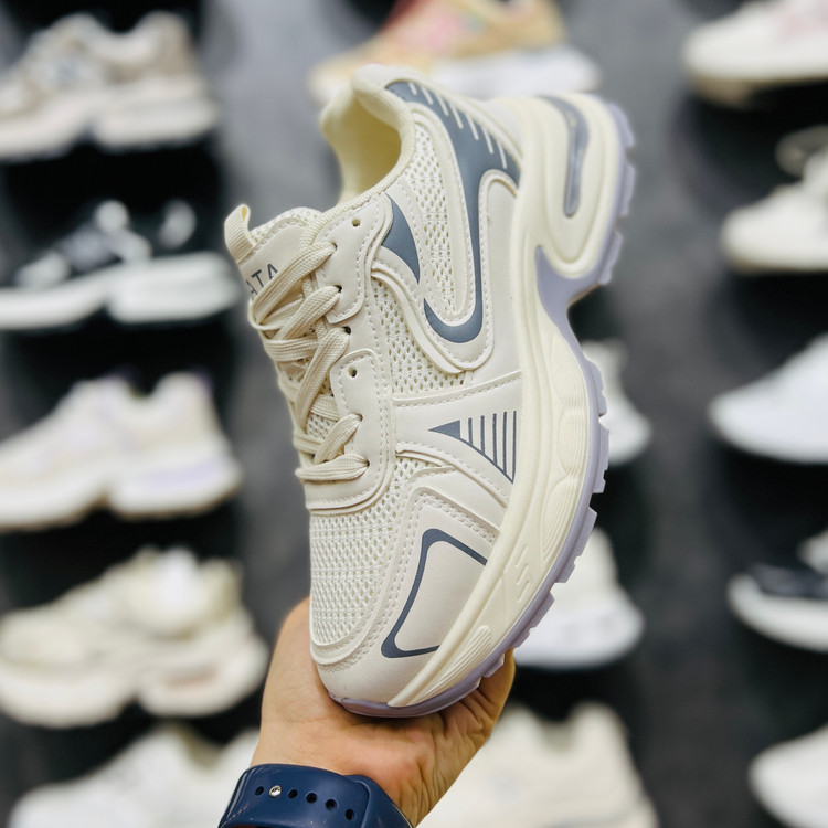 کتونی وارداتی K.Shoes زنانه نقرهای مشکی سفید - تصویر 11