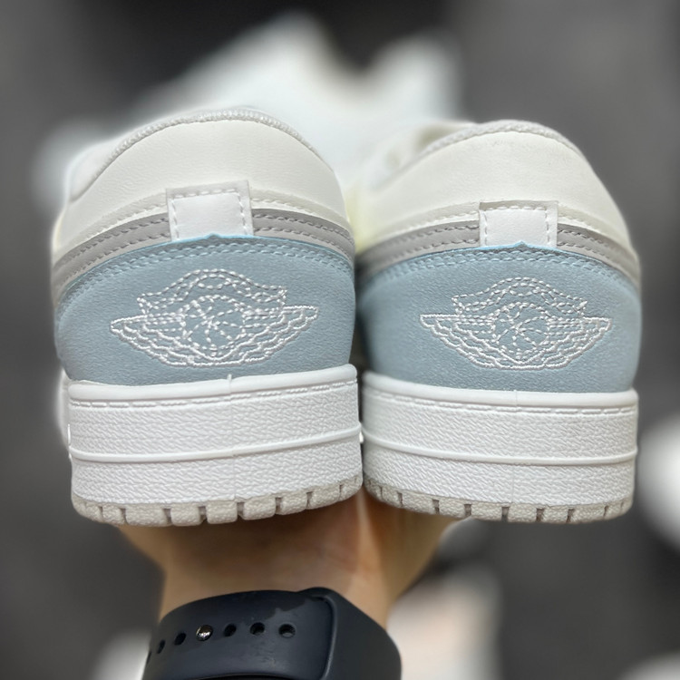كتونى جردن وان لو-jordan one low-اسپرت و روزمره/طوسي آبى