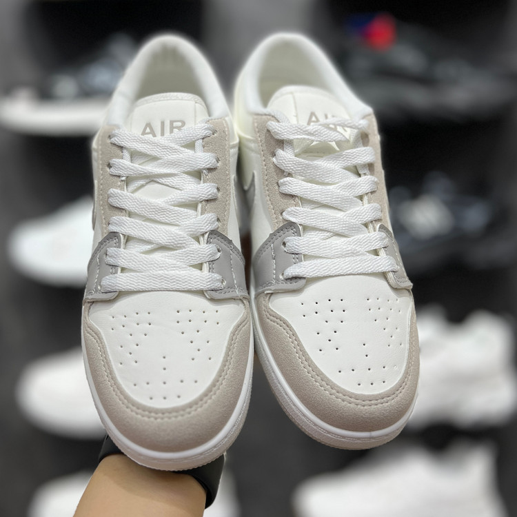 كتونى جردن وان لو-jordan one low-اسپرت و روزمره/طوسي آبى